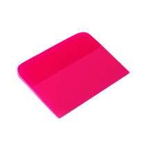 Розовый ракель для работы с антигравийными пленками. Размер: 12 cм x 7.5 cм x 0.6 cм.