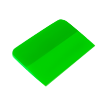 Зеленый ракель для работы с антигравийными пленками. Твердость: 80 дюрометров. Размер: 12 cм x 7.5 cм x 0.6 cм.