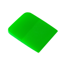 Зеленый ракель для работы с антигравийными пленками. Твердость: 80 дюрометров. Размер: 7.5 cм x 7.5 cм x 0.6 cм.