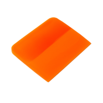 Оранжевый ракель для работы с антигравийными пленками. Размер: 10 cм x 7.3 cм x 0.6 cм.