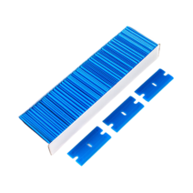 Пластиковые плоские синего цвета 100шт/коробка. Размер: 3.9x1.8 cм.